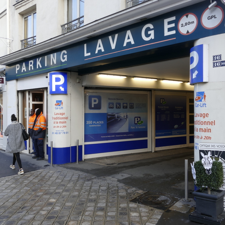 Parking Public PARC SAINT-ANTOINE (Couvert) Paris